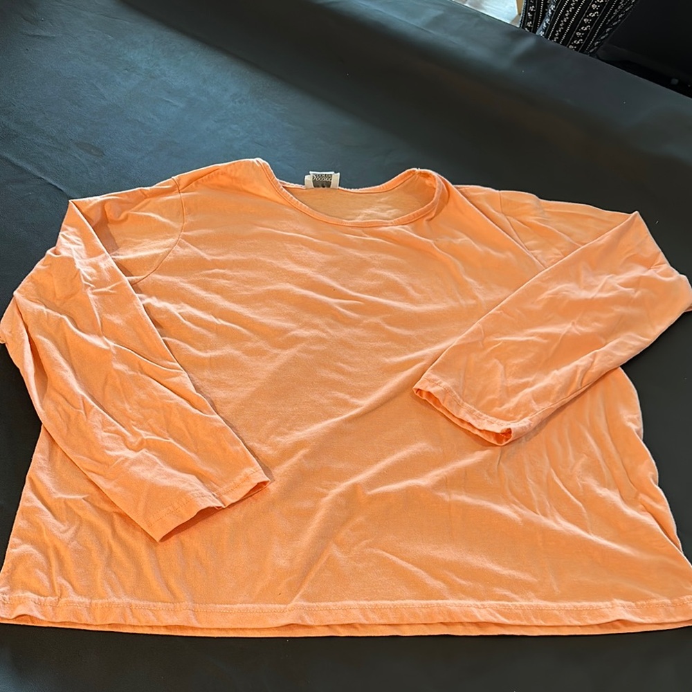 Vibrant Orange Long Sleeve Top